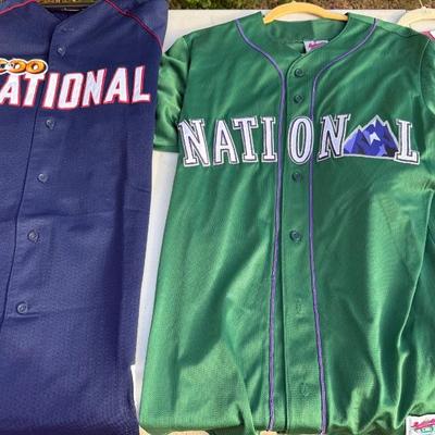 All Star Jerseys Griffey and Chipper Jones