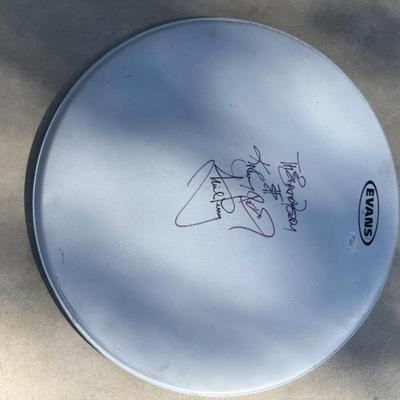The Band Perry Drum head cover Autographed 
