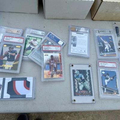 Graded sports Trading Cards Slabs