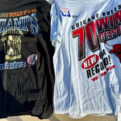 Bulls and Yankees Champion Shirts