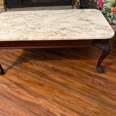 Marble Top Coffee Table