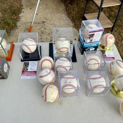 Autographed Baseballs. Some with COA 