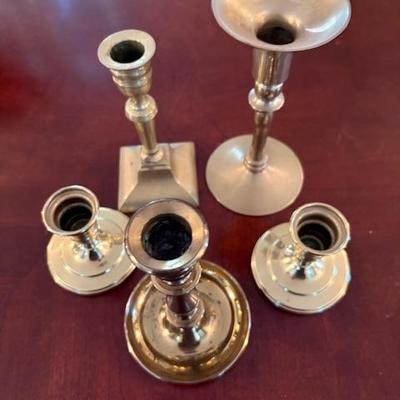 Silver plate candlesticks