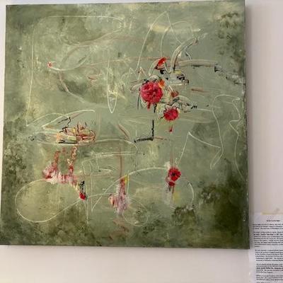 Original Shirley Lincoln Rigby Painting 36” sq