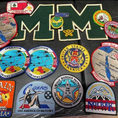 NAVY PATCHES/LETTERMAN