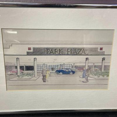 BLOCK - FRAMED PEN/INK