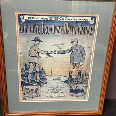 FRAMED MATTED MUSIC
