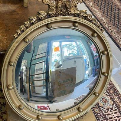 LARGE FEDERAL CONVEX EAGLE MIRROR