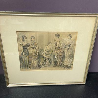 LATEST PARIS FASHIONS - PETERSONS 1880 FRAMED