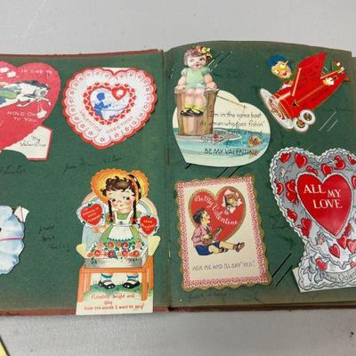 VINTAGE VALENTINES ETC SCRAPBOOK