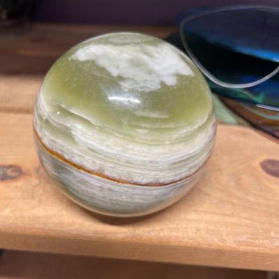 BANDED CALCITE SPHERE