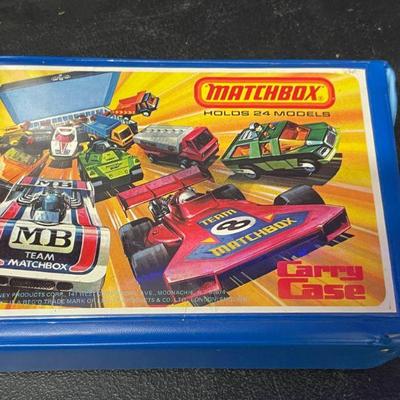 MATCHBOX CASE WITH 24 CARS/TRUCKS