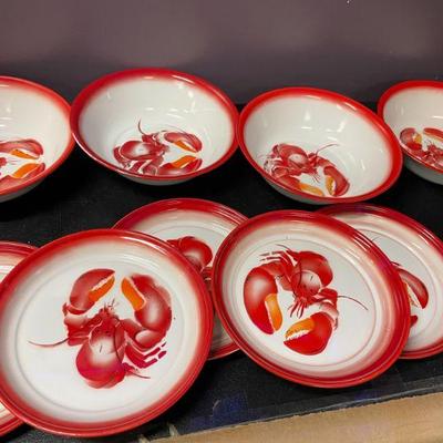 MEAL LOBSTER PLATES/BOWLS