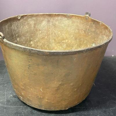 LARGE COPPER VESSEL