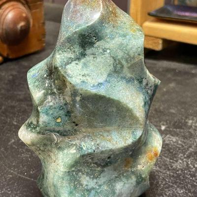 CARVED AND POLISHED OCEAN JASPER