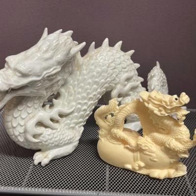 CERAMIC DRAGON/IV COLORED