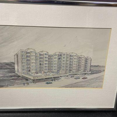 BLOCK - FRAMED PEN/INK