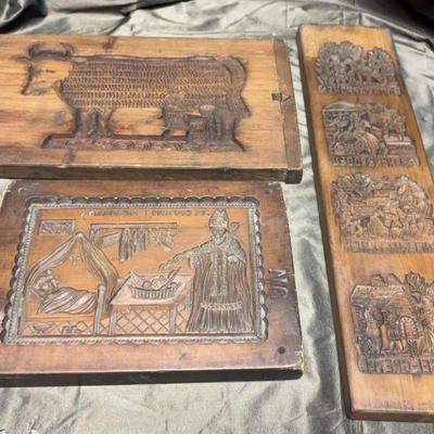 Wood speculoos molds