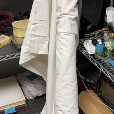 Cream cotton fabric