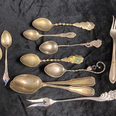 Sterling silver collectible spoons