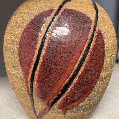 Earthtone stoneware vase