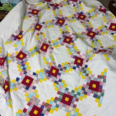 Vintage irish chain quilt