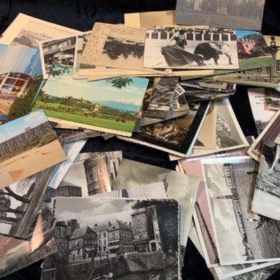 Vintage travel postcards