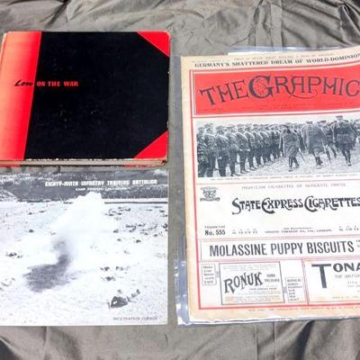 Military theme ephemera the graphic 89th infantry & low on the war