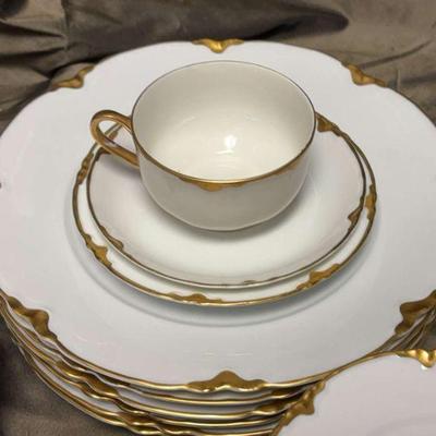 Thomas bavaria white with gold accent