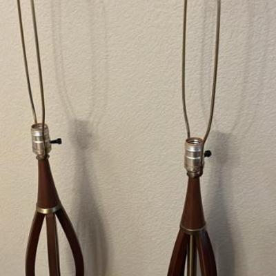 MCM teak lamps