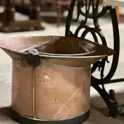 French copper pot