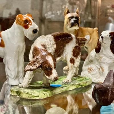 Canine statues