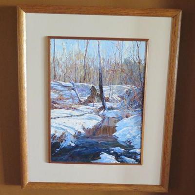 C. J. Boswell, Landscape Oil On Board