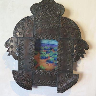 Tin NIcho with Miniature Oil Painting