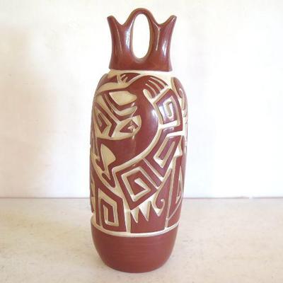Linda Cain Figural Carved Wedding Santa Clara Pot