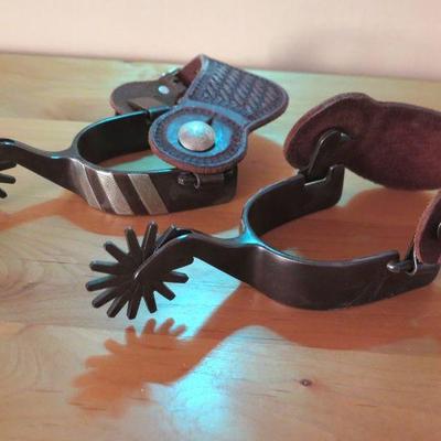 Rogers Spurs with Leather Straps