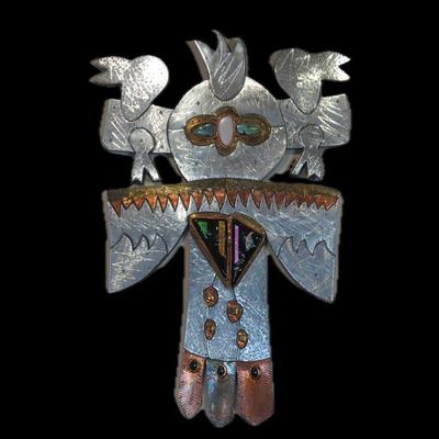 Thom Wheeler Abstract Kachina Wall Jewelry