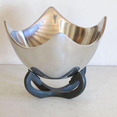 Neil Cohen Design Nambe Anvil Scroll Bowl