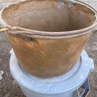 large copper pot