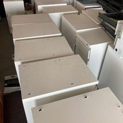 Pa201 22 white stackable three drawer office cabinets