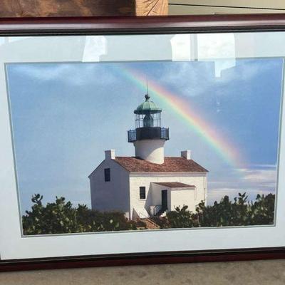 Pa143 over the rainbow framed photo
