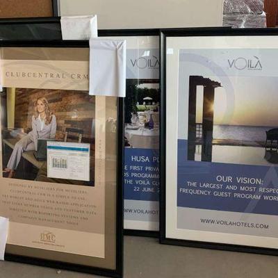 Pa182 four framed posters