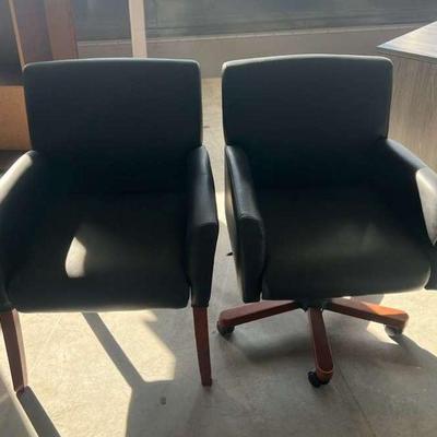 Pa105 black vinyl chairs 2)