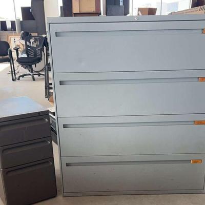 Pa129 grey file cabinets