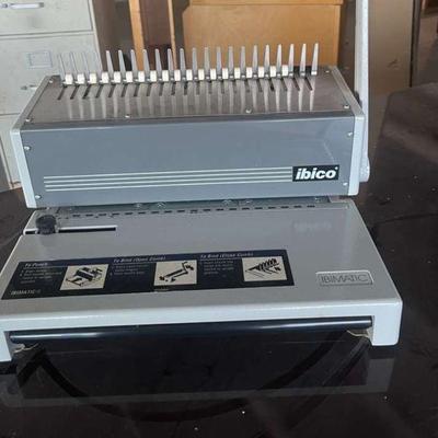 Pa171 ibico ibimatic industrial metal comb binding machine