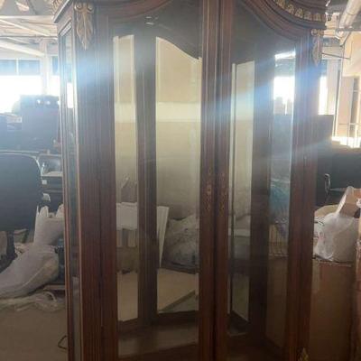 Pa158 wood and glass display case