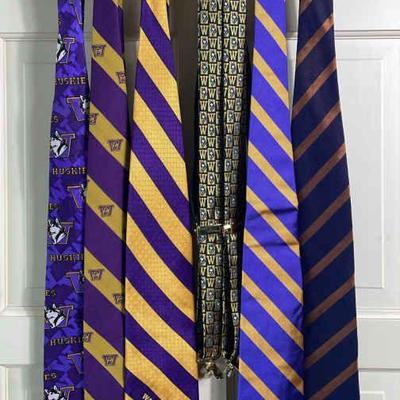 Collection of UW Huskies Neckties * New with tags Polo * Suspenders
