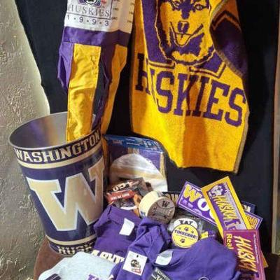 U Of W Huskies * Shirts * Hand Towel * Windsock * Buttons * Duct Tape & More....
