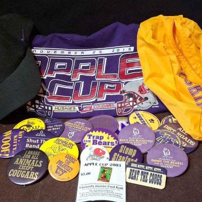 U Of W Huskies * Apple Cup Memorabilia 2003 -2016 *Huskies Fannypack * Little Extras
