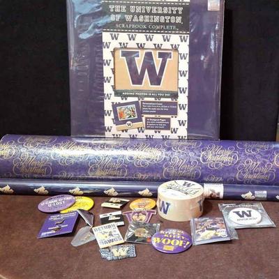 Husky Wrapping Paper And Complete Scrapbook * Pins * Buttons * Duct Tape*
